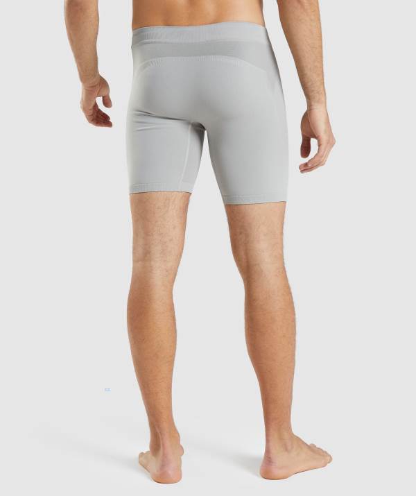 Panske Šortky Gymshark Hybrid Boxer Siva Čierne / Siva | PZ8025437